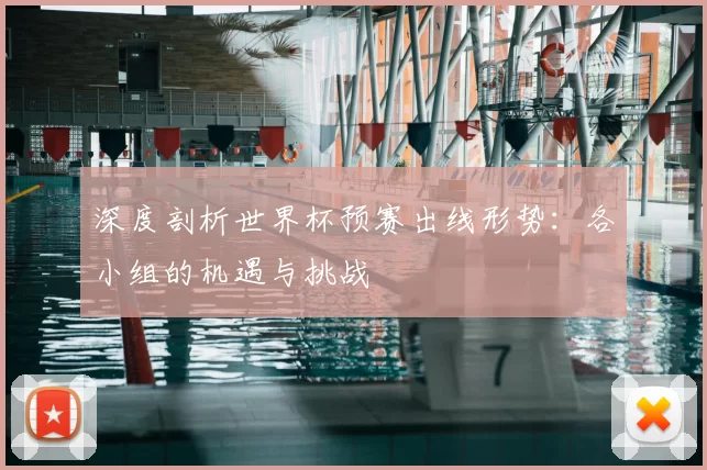 深度剖析世界杯预赛出线形势:各小组的机遇与挑战
