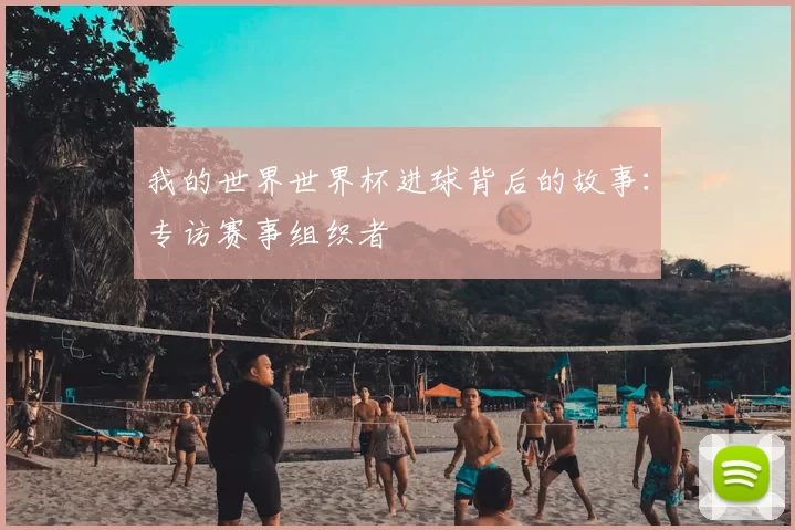 我的世界世界杯进球背后的故事:专访赛事组织者